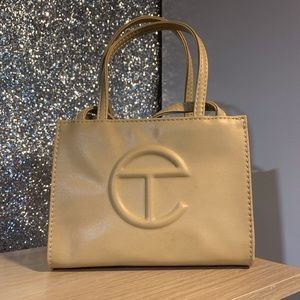 Telfar bag size small cream